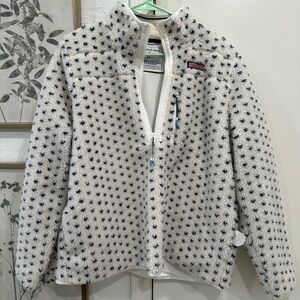 Vineyard Vines fleece pullover.